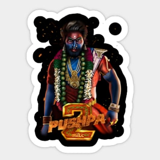 Pushpa 2 The Rise, Allu Arjun Artwork Sticker